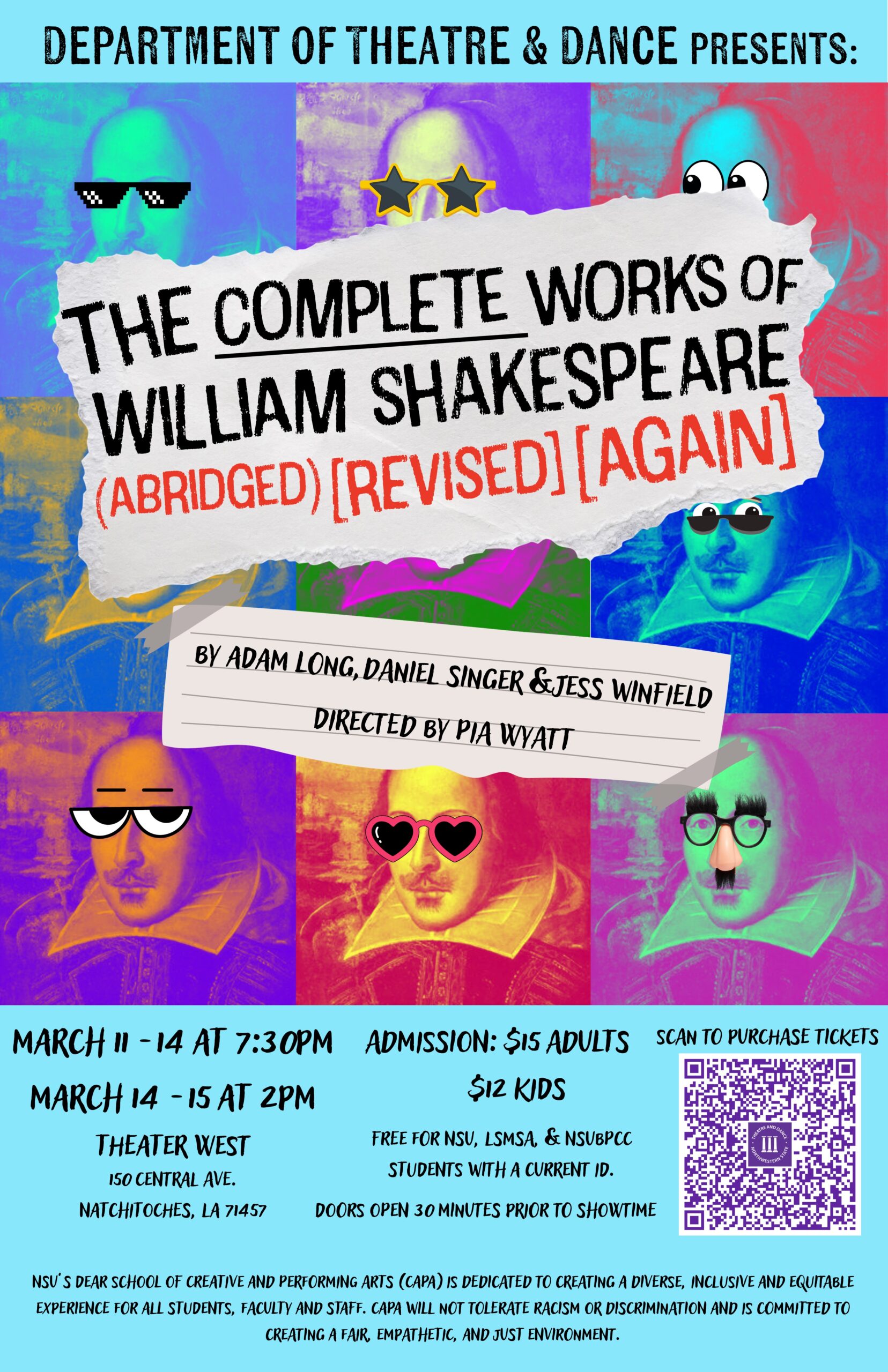 Northwestern Theatre and Dance to present “The Complete Works of William Shakespeare