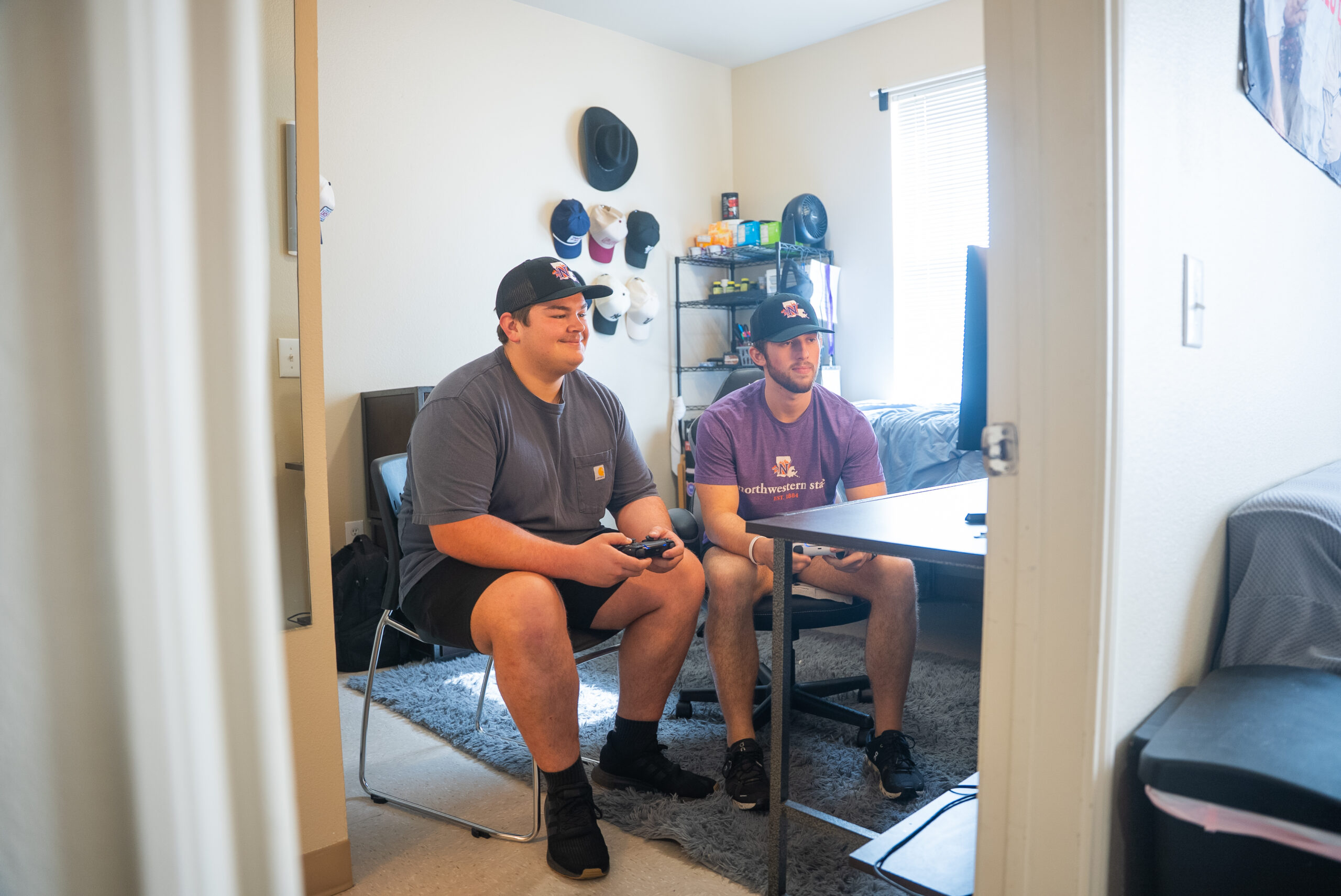 NSU students in the dorms