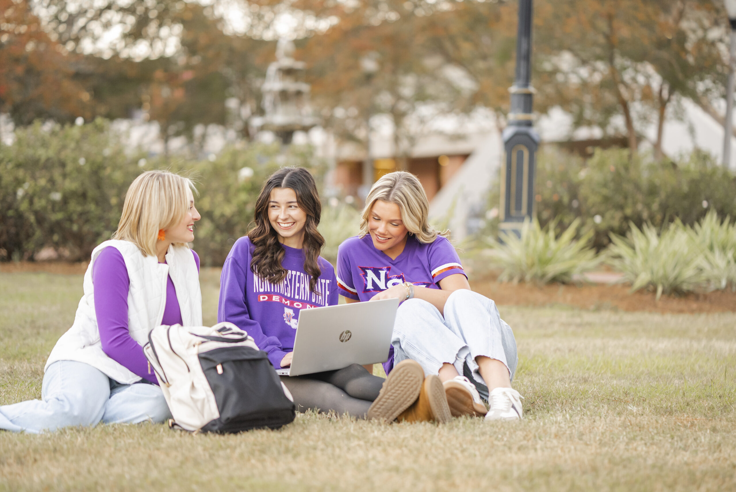 Students in the CAPA courtyard