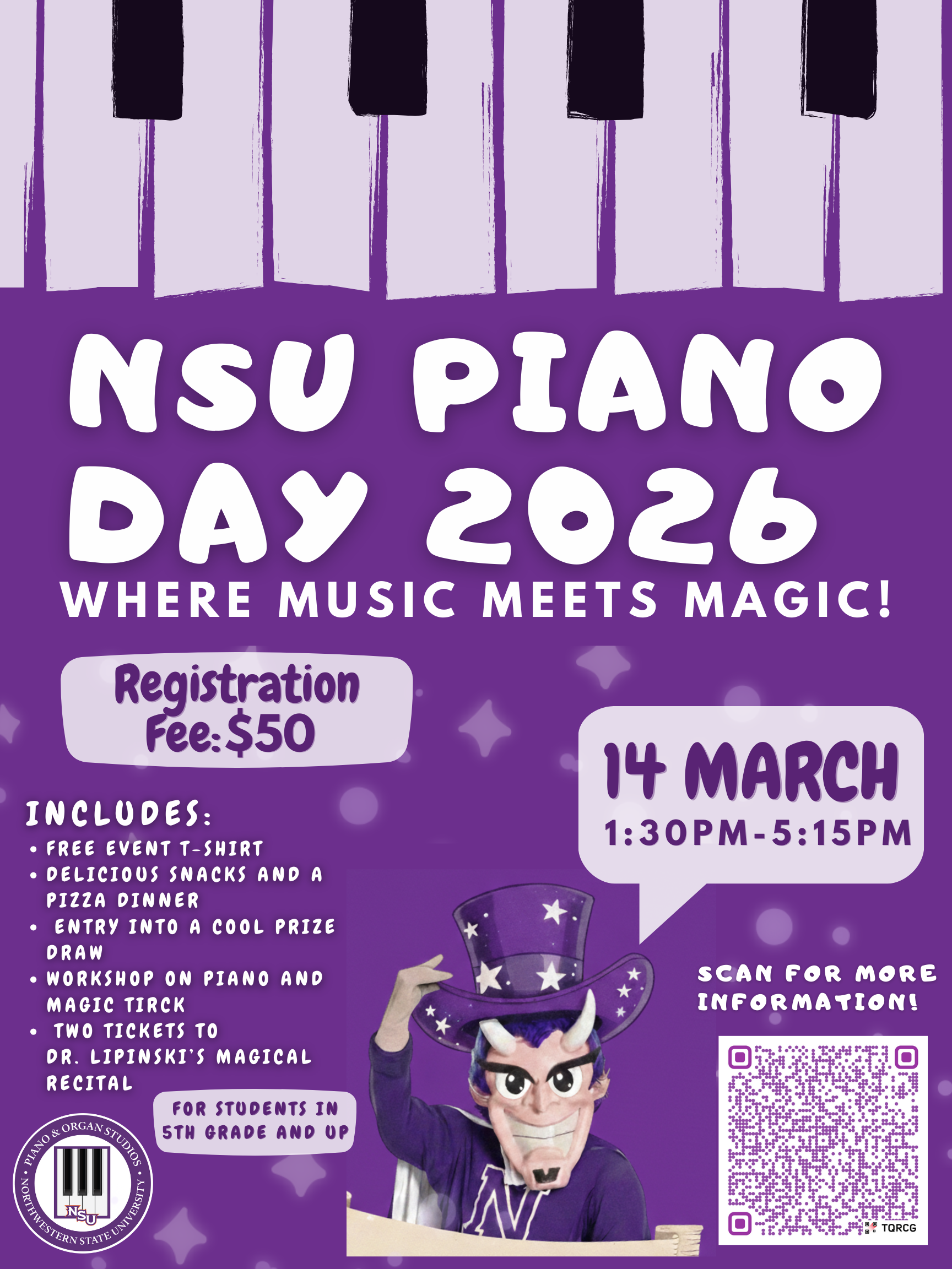 NSU Piano Day to be held March 14