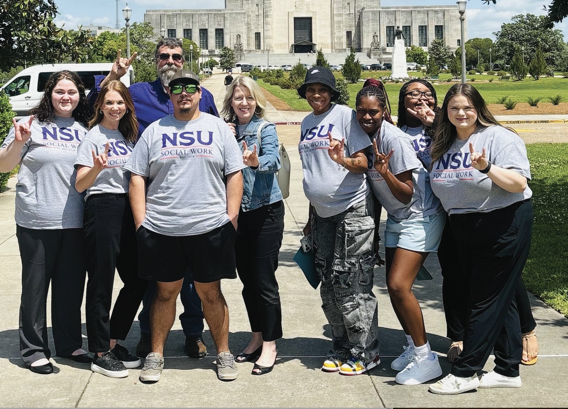 Faculty and Students from NSU’s Department of Social Work participated in a previous Social Work Day at the Capitol to engage in advocacy, learn about the legislative process and meet with state officials.