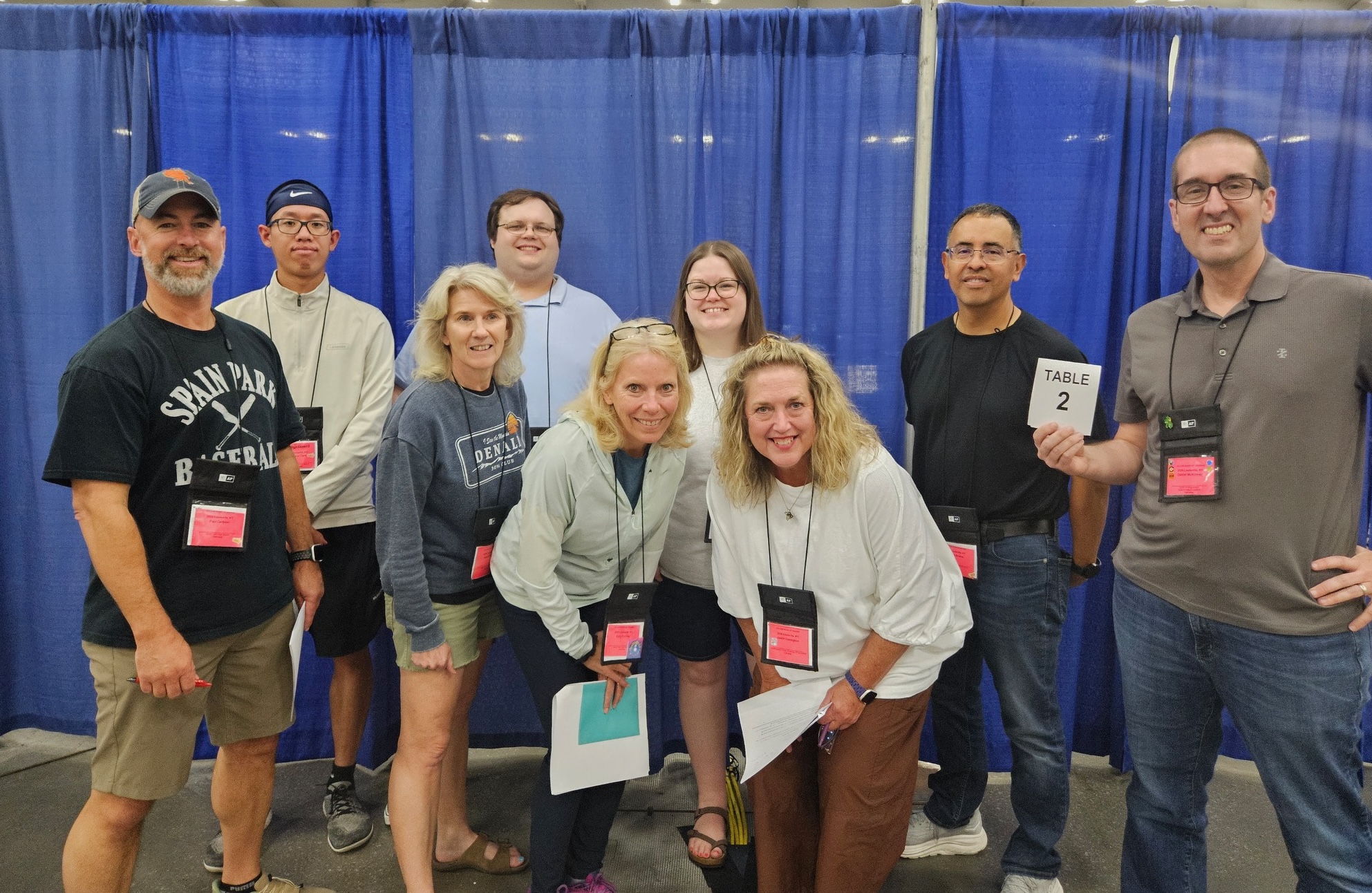 Dr. Judith Covington was one of thousands of high school and college mathematics faculty to review Advanced Placement calculus exams. She is pictured with the advanced math teachers in her Table Group that met in Louisville, Kentucky, to review AP calculus exams June 11-17.