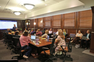 Northwestern State’s Behavior Intervention Team participated in training led by Jeffery Murray, a domestic security strategist with the U.S. Secret Service.
