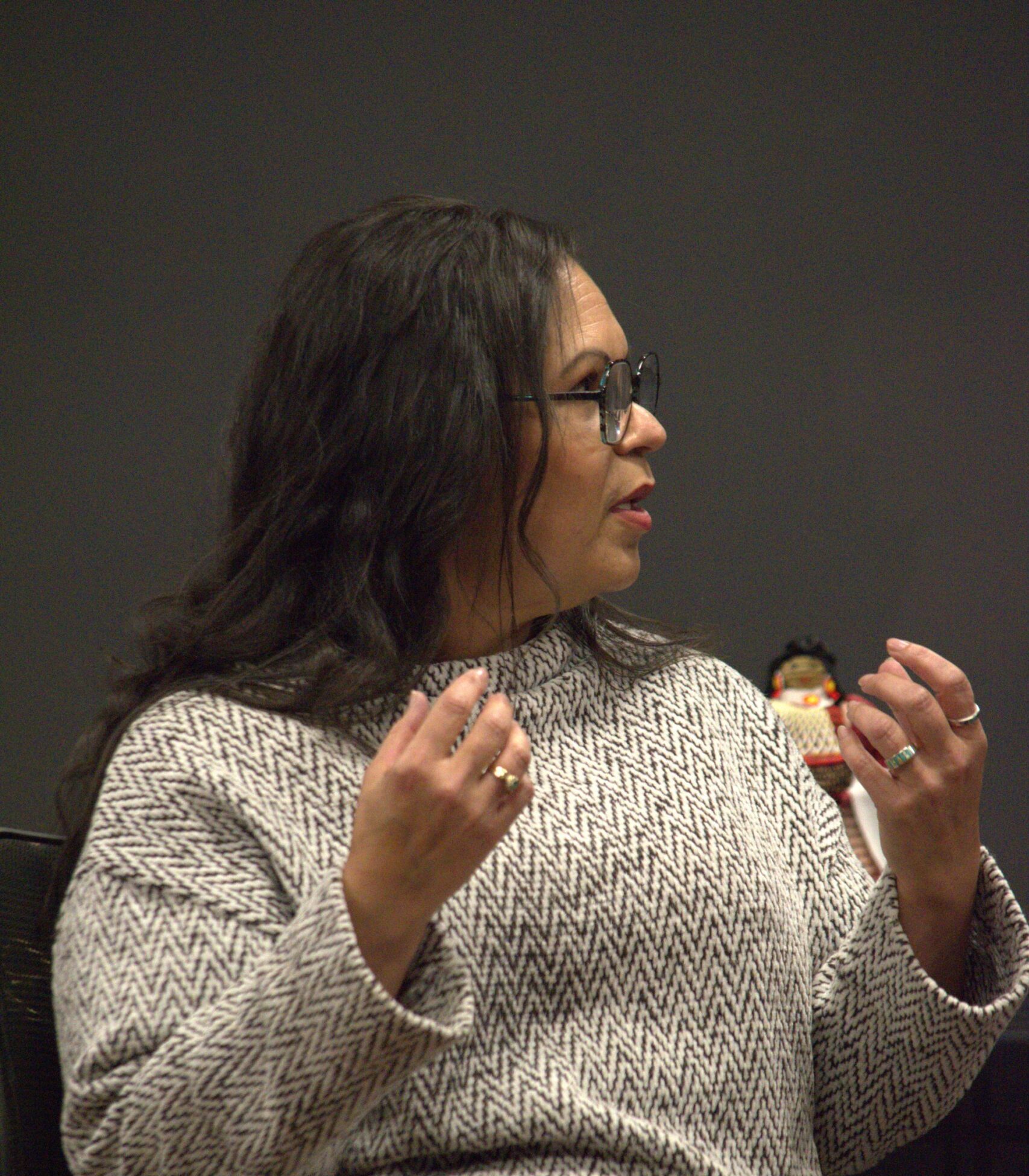 Becky Thomas-Meziere at the ceremony officially recognizing her as a Louisiana Tradition Bearer. Photo by Cecilia Flanders