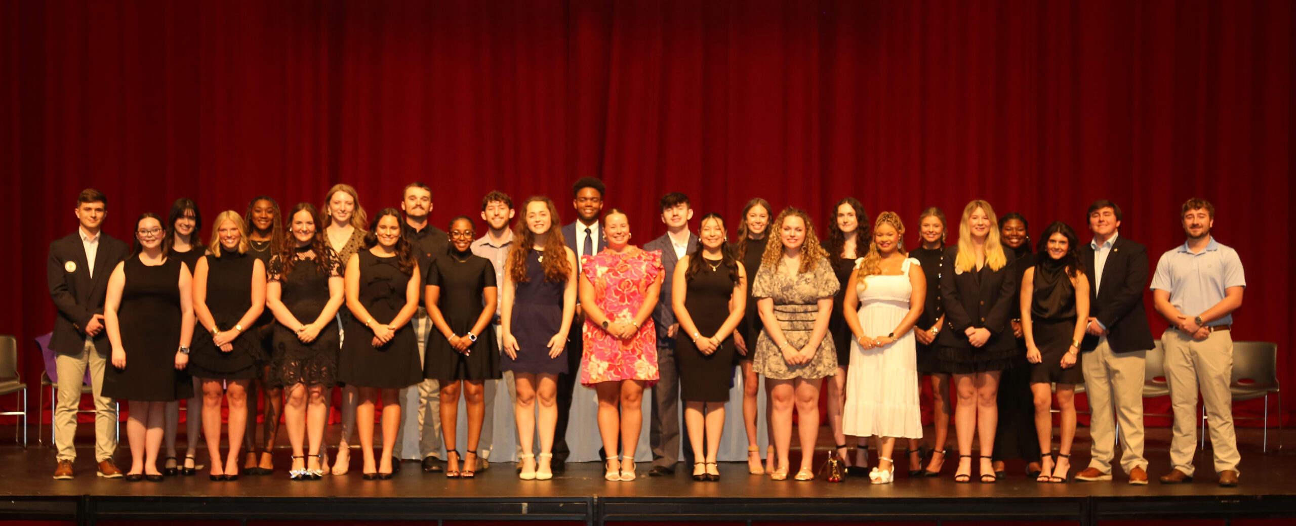 NSU’s chapter of Blue Key welcomed 25 new members April 12. The motto of Blue Key is “Serving I Live.”