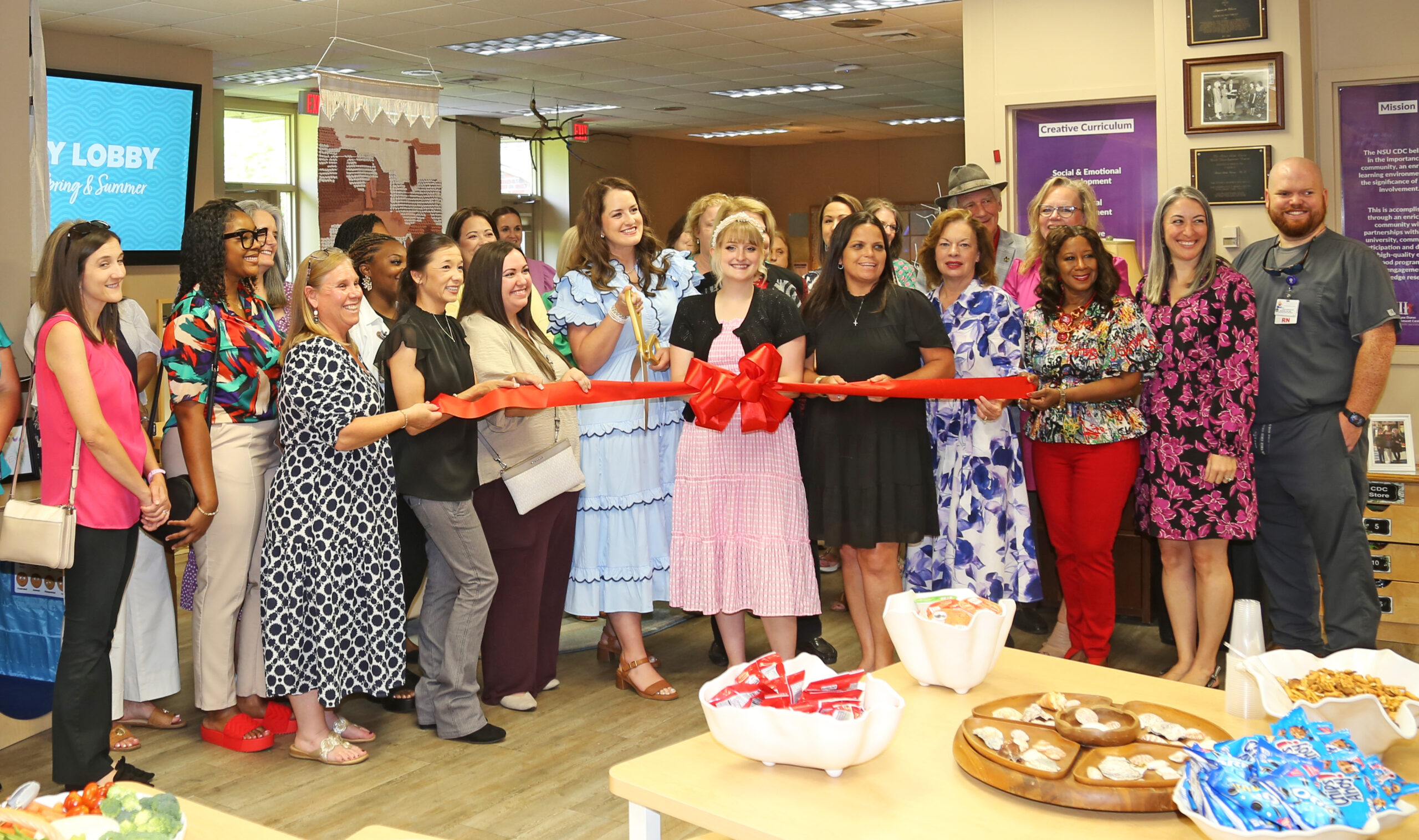 The NSU Child Development Center welcomed the community to a ribbon-cutting to showcase the preschool’s redesign that occurred with assistance from the NSU Child and Family Network. The ribbon-cutting was presented in partnership with the Natchitoches Area Chamber of Commerce.
