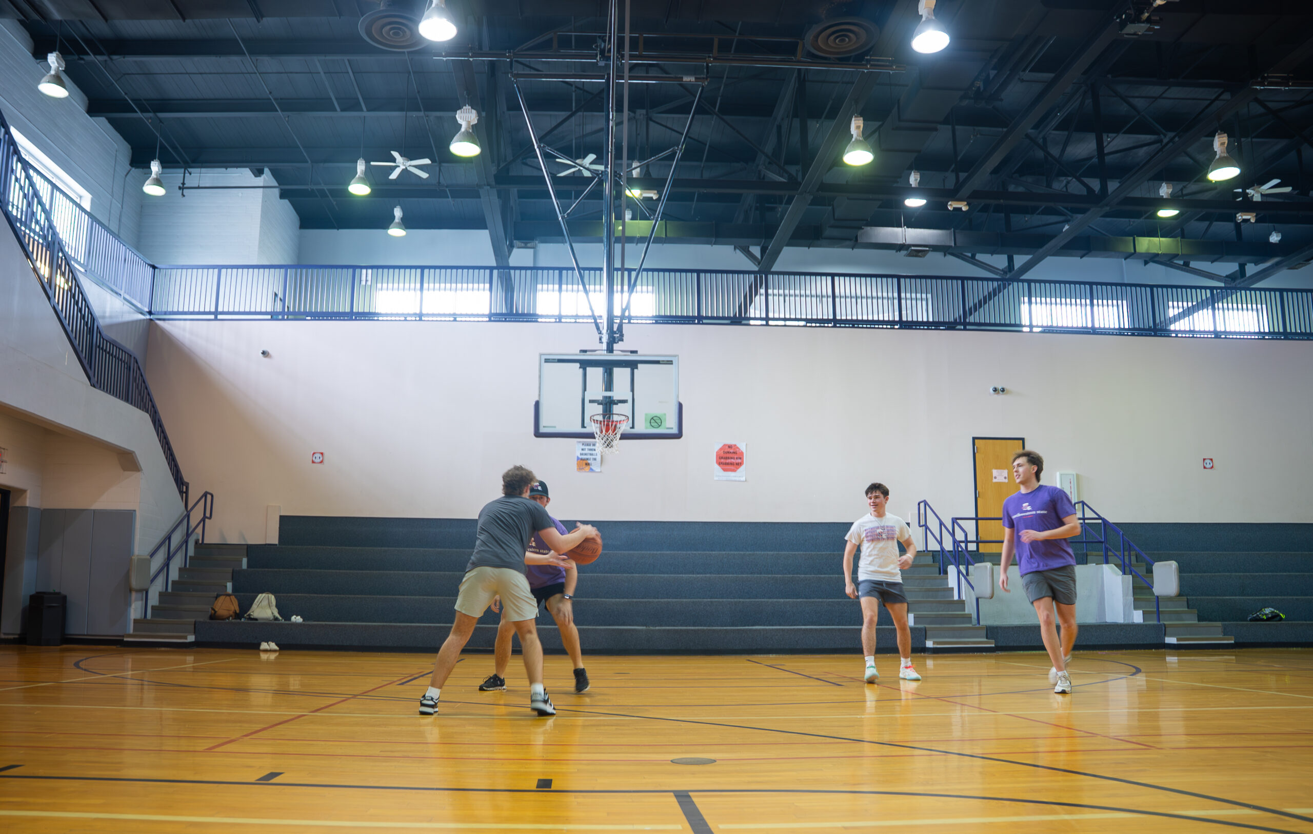 Indoor basketball court