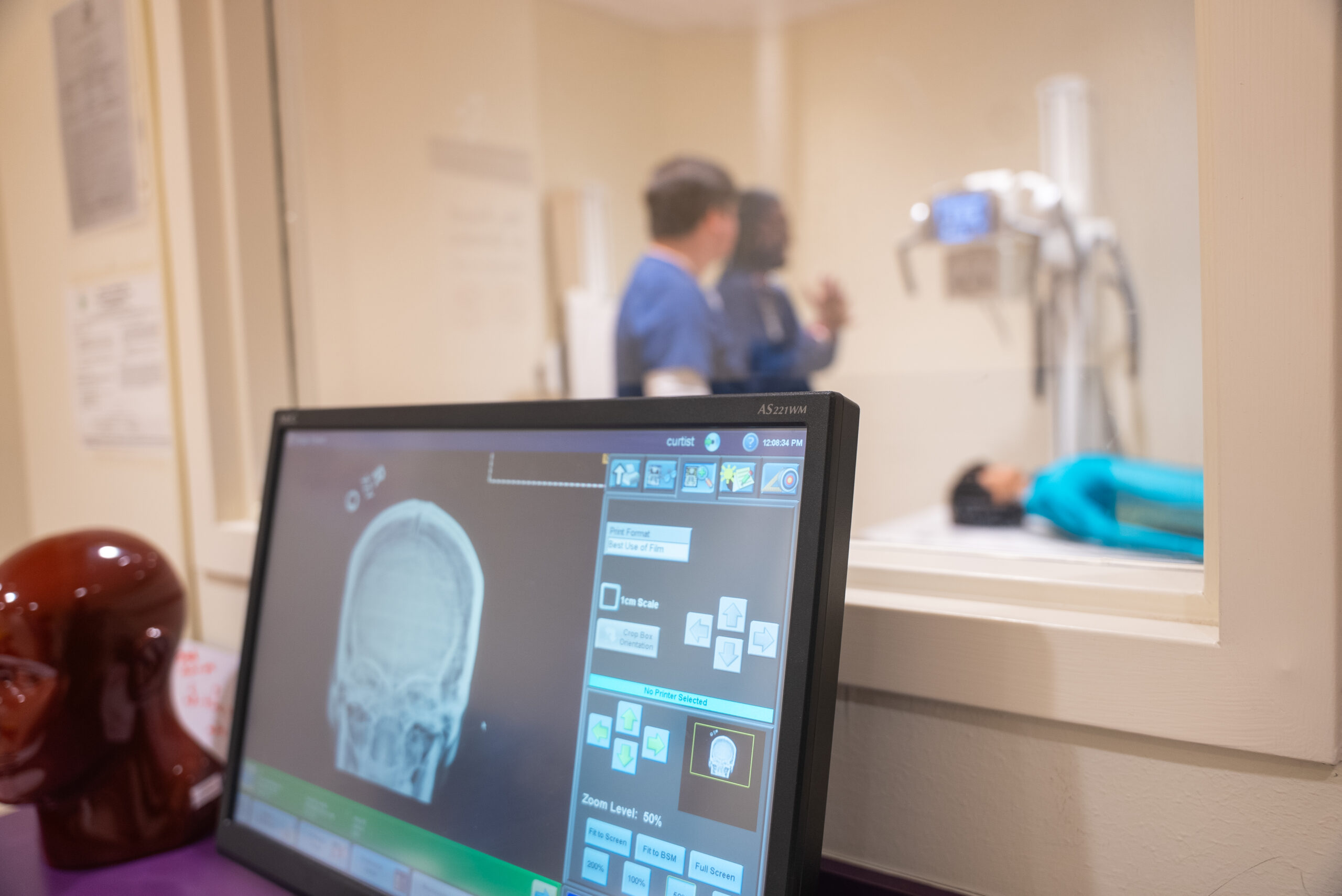 radiology lab with NSU nursing students