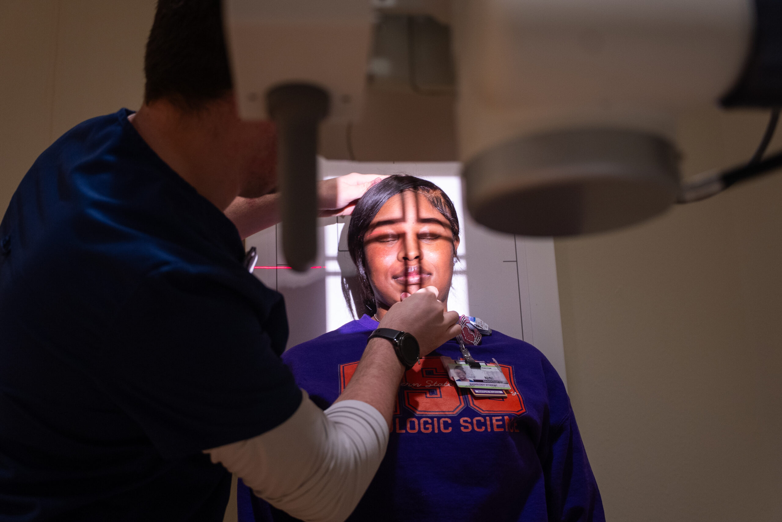 students in radiology lab