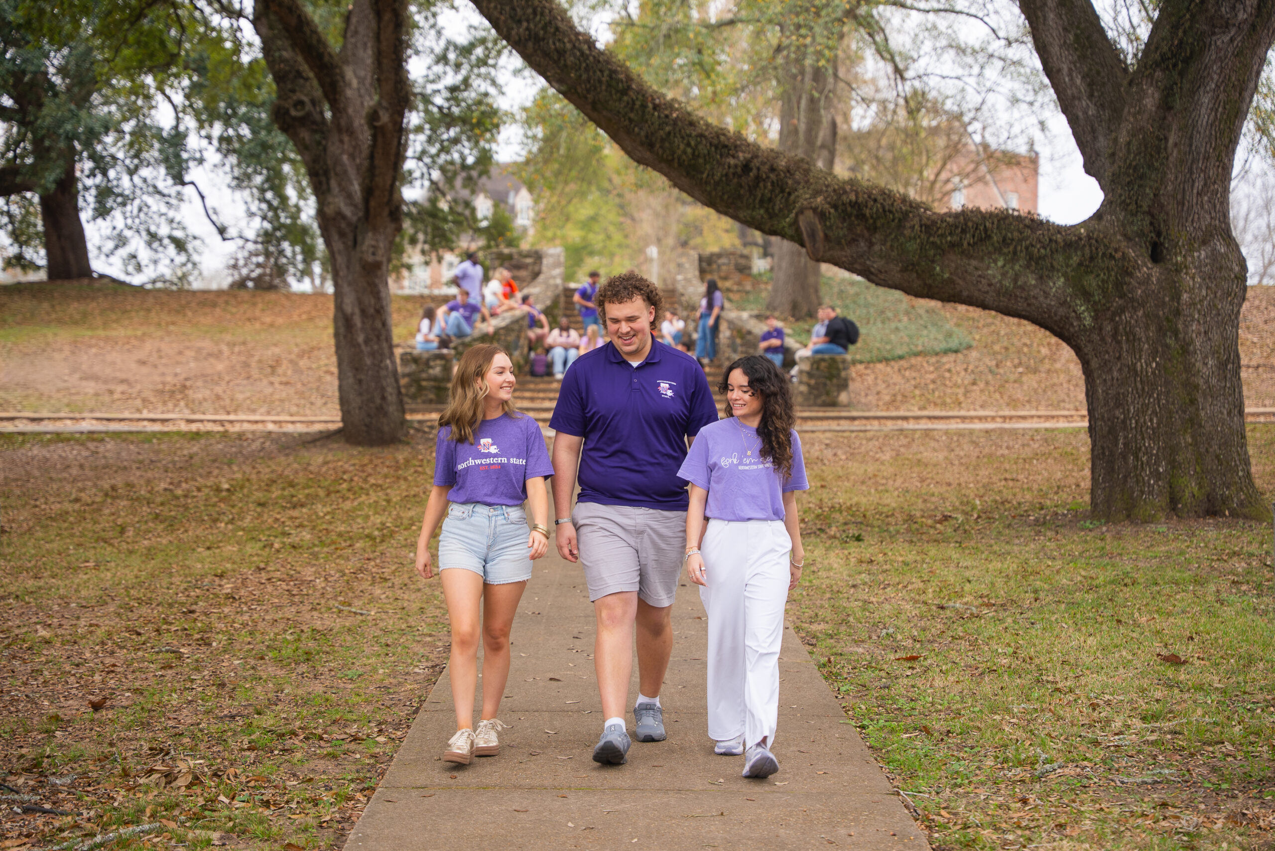 NSU students walking