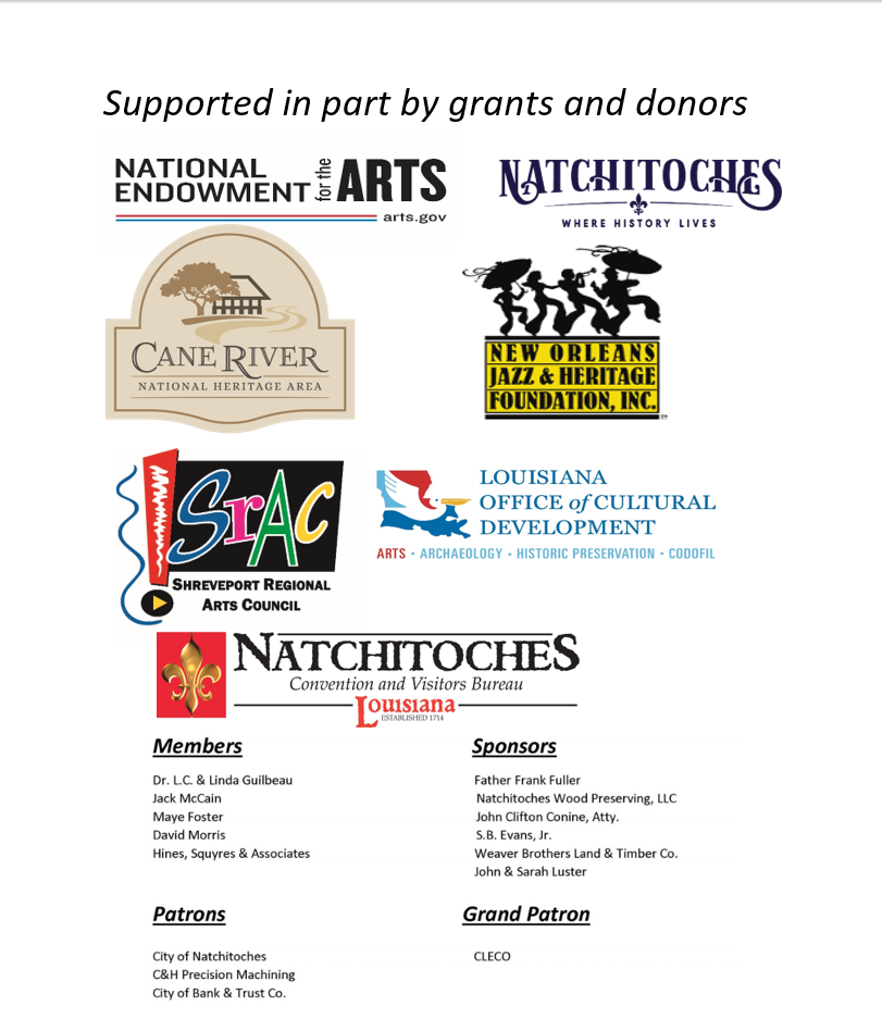 Folkfestival grant and donors