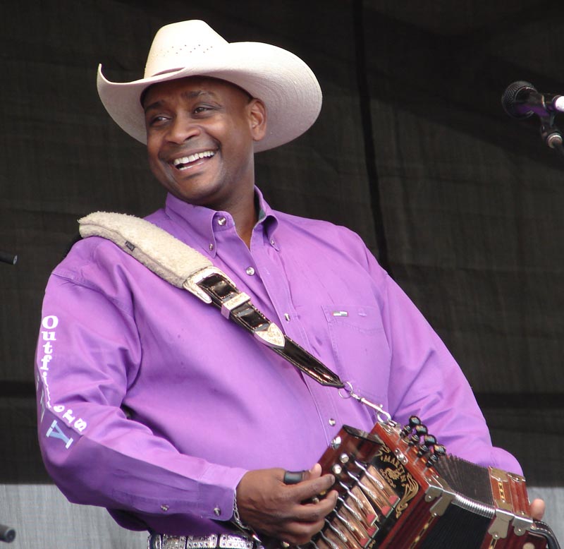 Musician Geno Delafose will be among those performing at the 46th Annual Natchitoches-NSU Folk Festival on Saturday July 18, in the air–conditioned Prather Coliseum located at 220 South Jefferson Street on the Northwestern State University campus in Natchitoches. Photo by Masahiro Sumori.