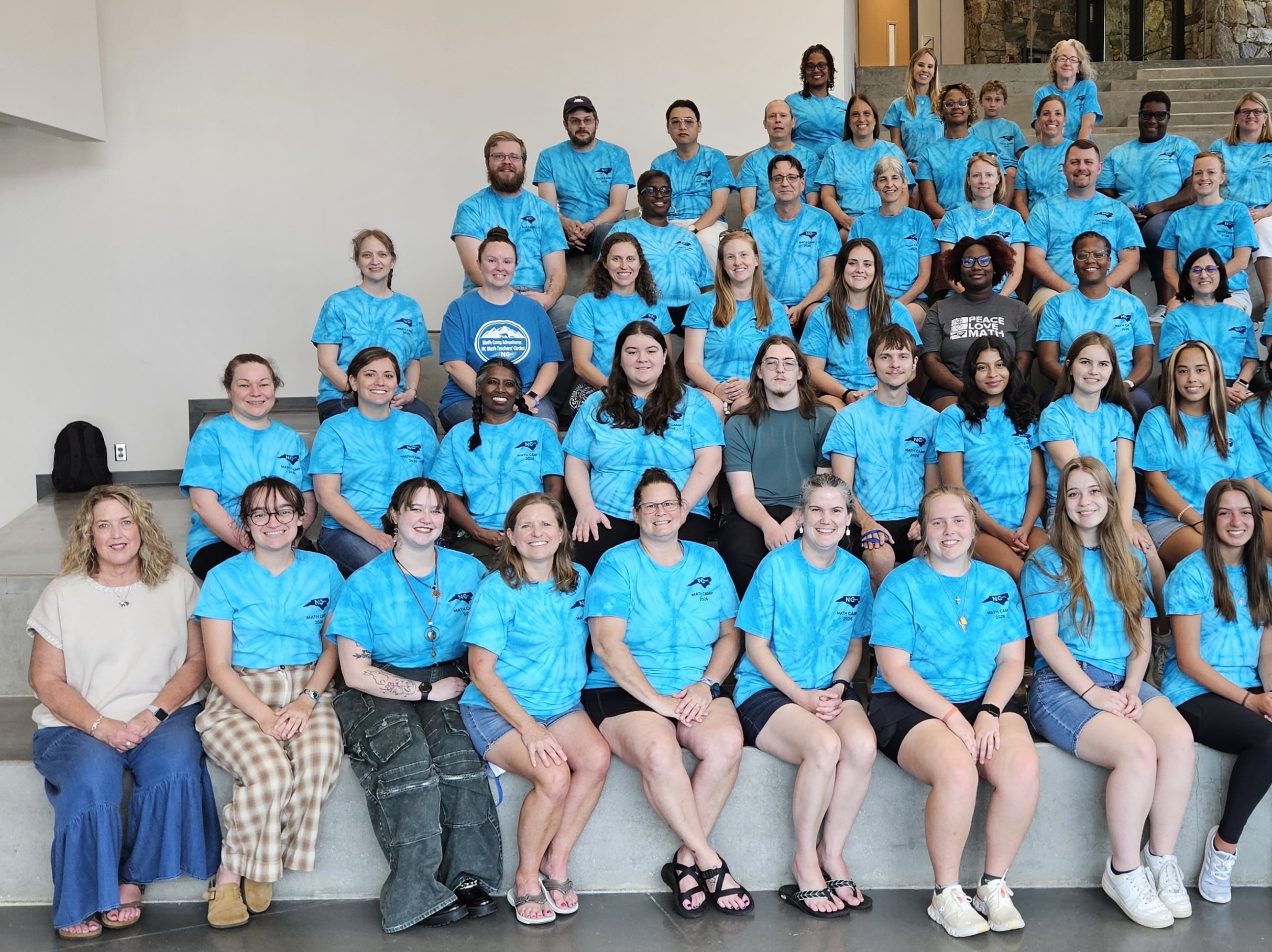 Dr. Judith Covington, bottom left corner, was a facilitator for the North Carolina Network of Math Teachers’ Circles Summer Math Camp for K-12 teachers.