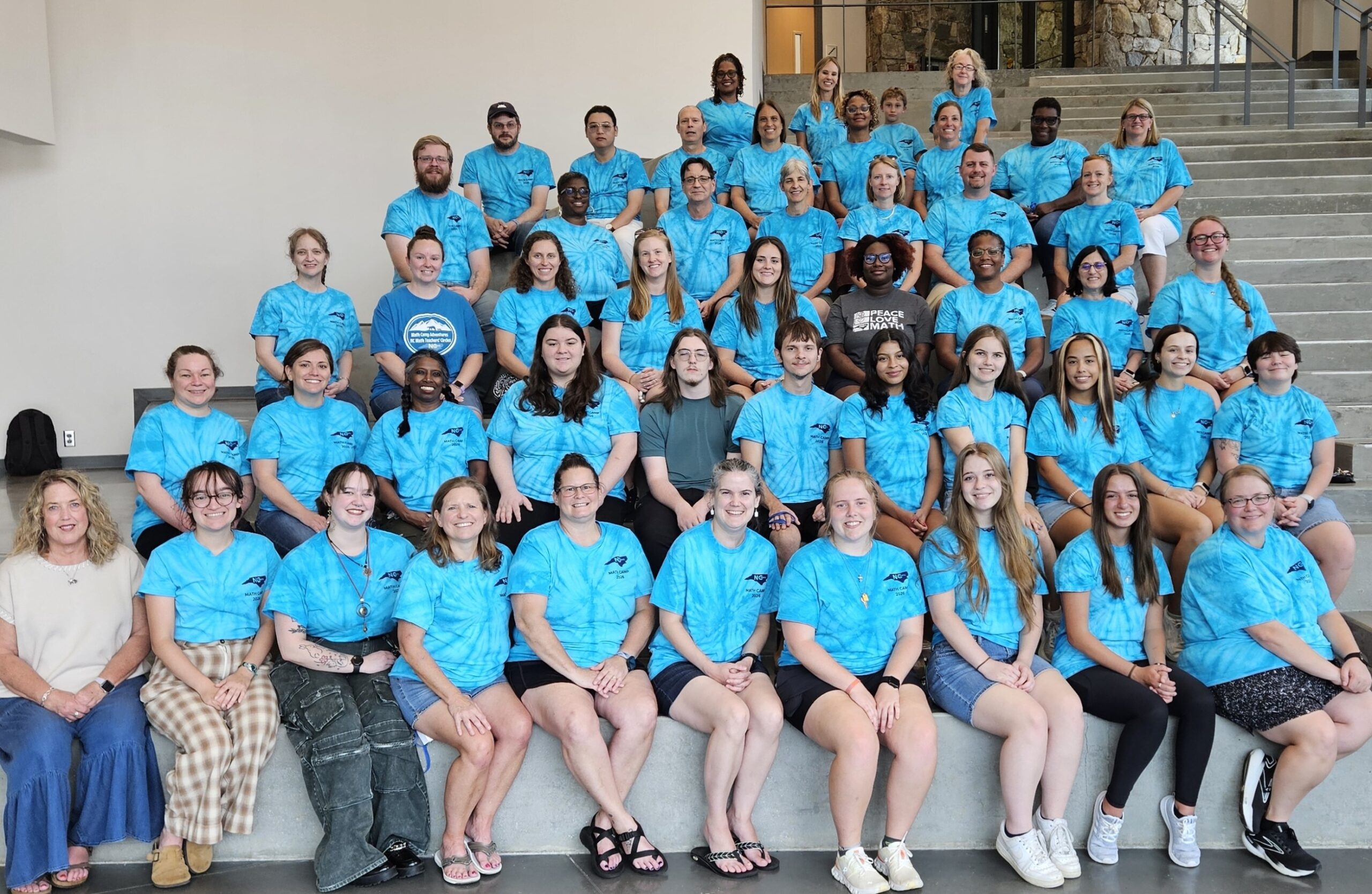 Dr. Judith Covington, bottom left corner, was a facilitator for the North Carolina Network of Math Teachers’ Circles Summer Math Camp for K-12 teachers.