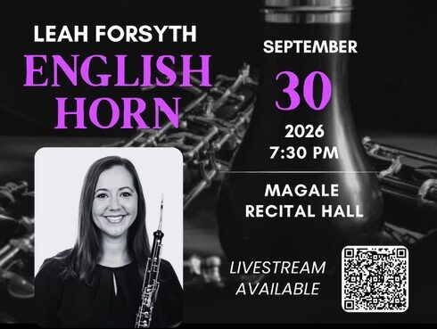 NSU faculty member Leah Forsyth to present recital Wednesday