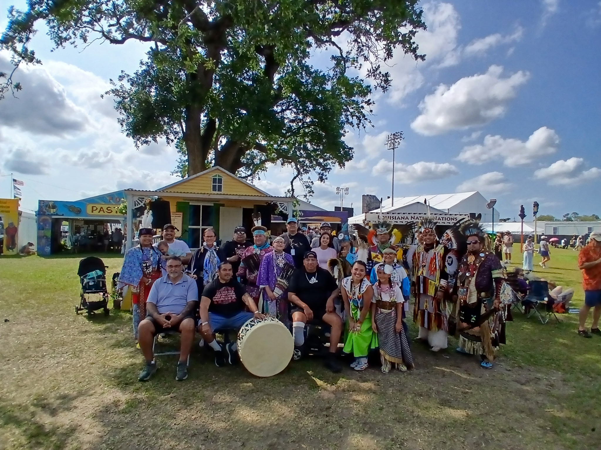 Native Nations Intertribal will present a traditional music and dance informance on Friday, July 17 at 6 p.m. the Louisiana Sports Hall of Fame and Northwest Louisiana History Museum at 800 Front St. in Natchitoches. The event will be free and open to the public. Native Nations Intertribal will symbolically open the 46th Annual Natchitoches-NSU Folk Festival with Native American music and dance on Saturday, July 18. Photo by Roland Thompson.