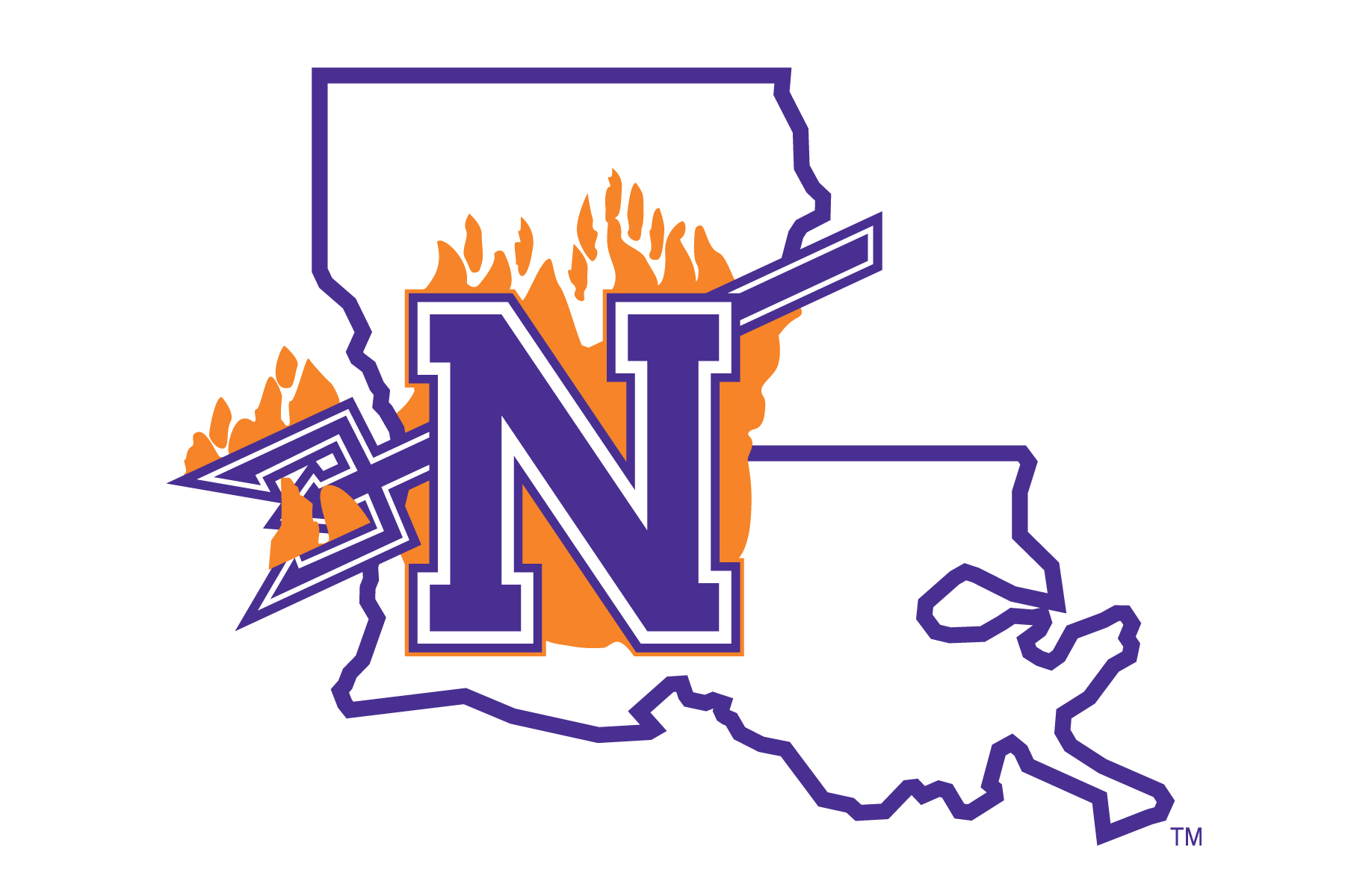 Northwestern State Flaming N