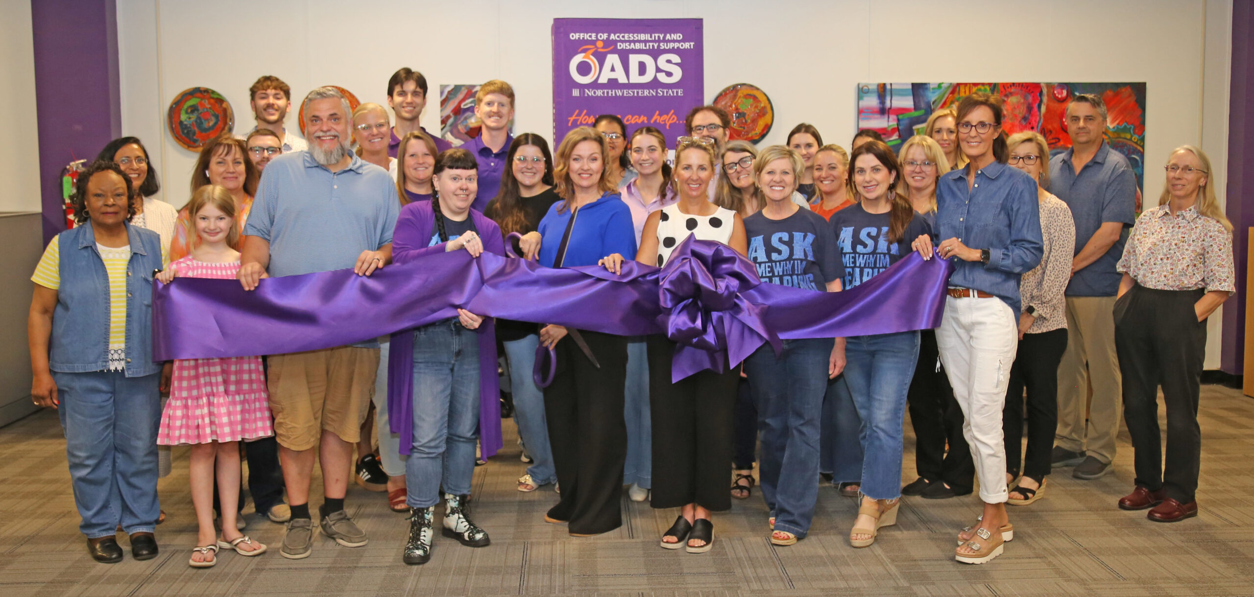 NSU faculty, staff, administrators and students gathered to officially open the newly renovated Office of Accessibility and Disability Support located in Watson Library Room 111. OADS ensures that students with disabilities have the accommodations they need to succeed.