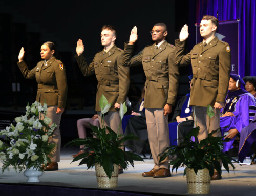 Graduating ROTC cadets take oath as 2nd Lieutenants