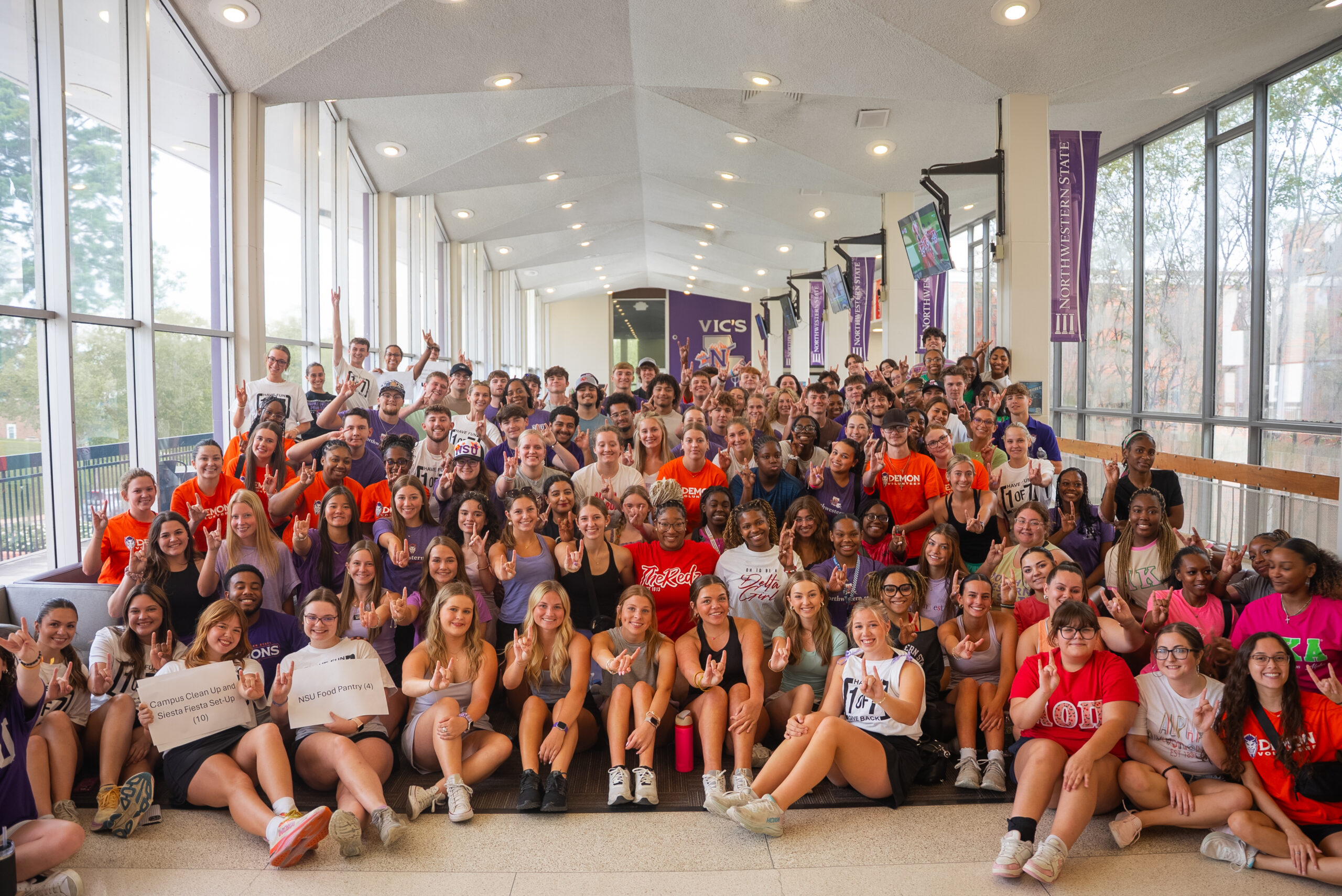 large group of NSU students