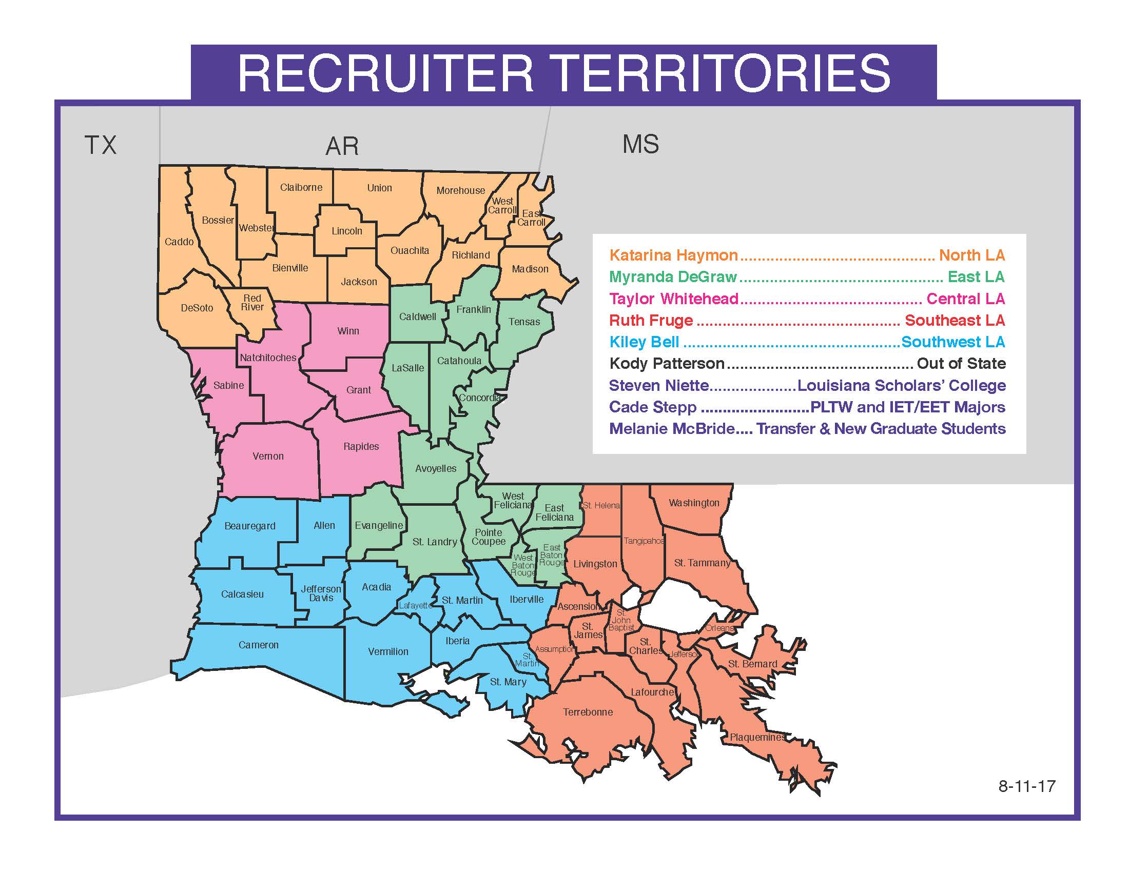 Recruiter Territories 17-18
