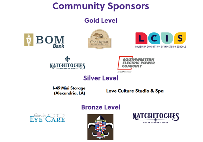 Image of Community Sponsors logos.