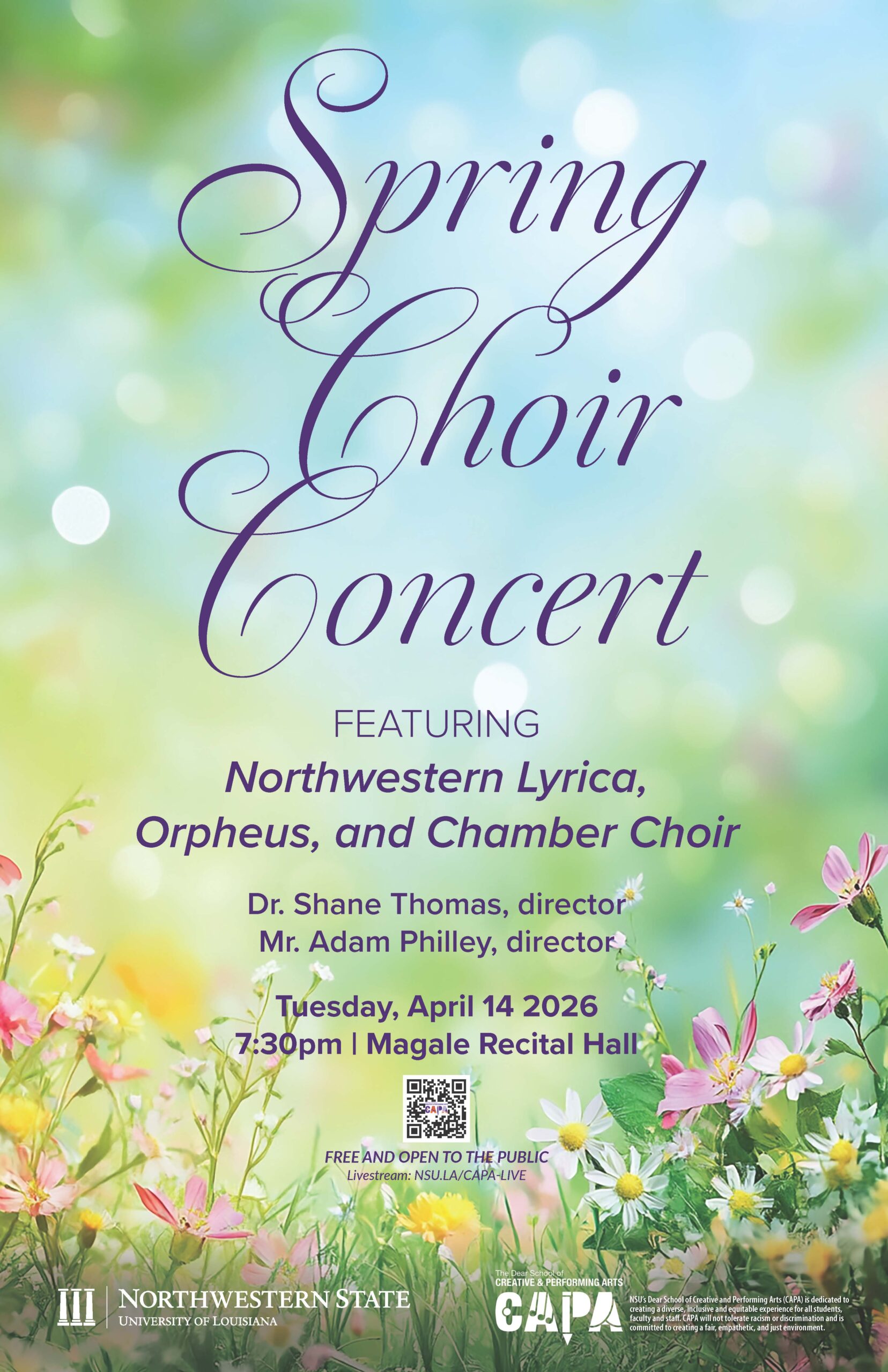 NSU combined choirs to present concert April 14