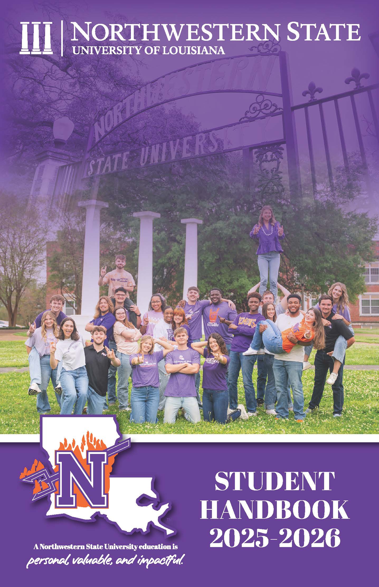 The cover of the 2025-2026 Student Handbook