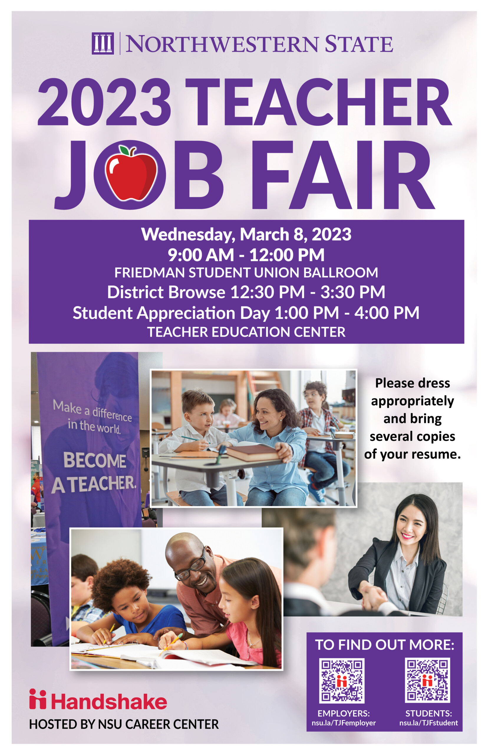 Teacher Job Fair To Be Held March 8 Northwestern State University